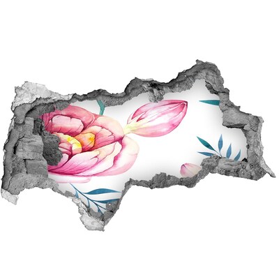 Fototapeta diera na stenu 3D Kvetinový vzor