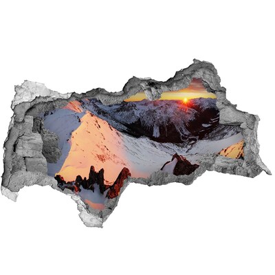 Samolepiaca diera nálepka Západ slnka v horách