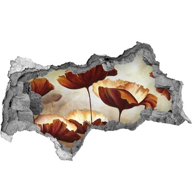 Diera 3D foto tapeta nálepka Kvetinový sen v zničenej stene