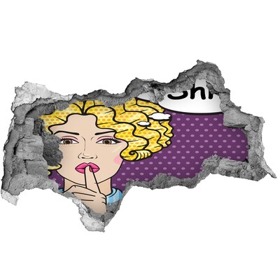 Fototapeta diera na stenu Žena s tajomným úsmevom