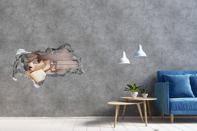 Fototapeta diera na stenu 3D Útulný kútik s lampášom