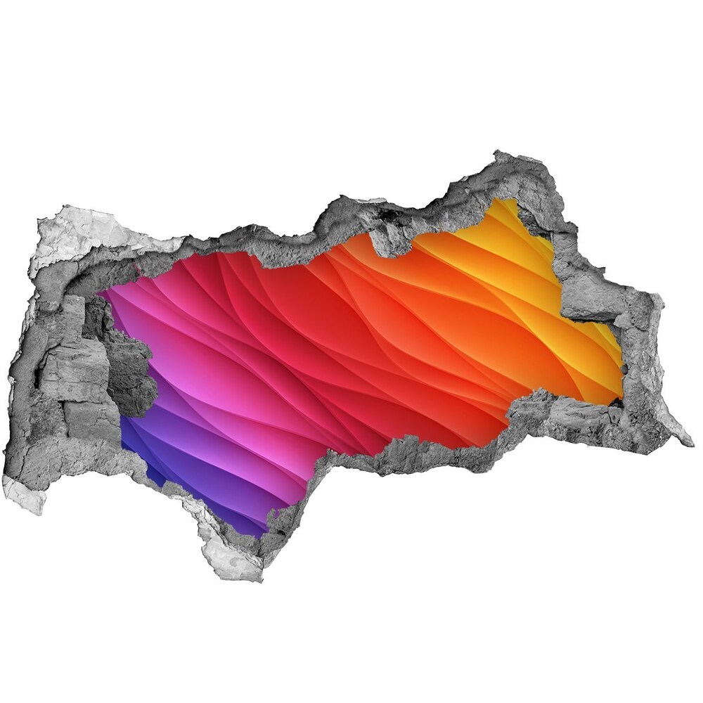 Nálepka fototapeta 3D výhľad Farebné vlny