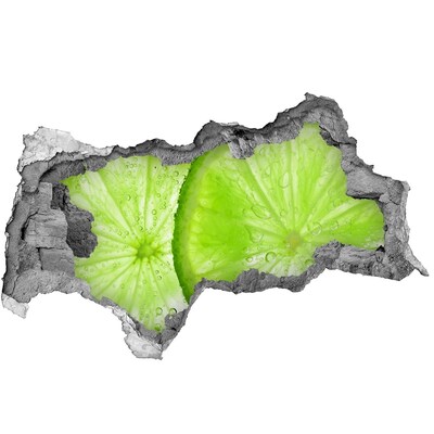 Nálepka 3D diera na stenu Lime pod vodou