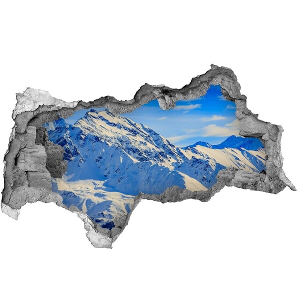 Fototapeta diera na stenu Zimná horská krajina