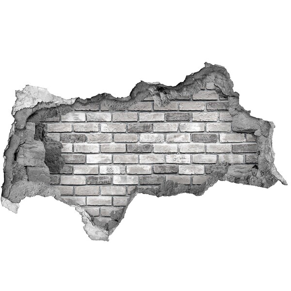 Nálepka fototapeta 3D na stenu Zničená tehlová stena