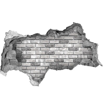 Nálepka fototapeta 3D na stenu Zničená tehlová stena