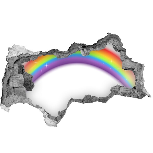 Fotoobraz diera na stenu Únik dúhového svetla