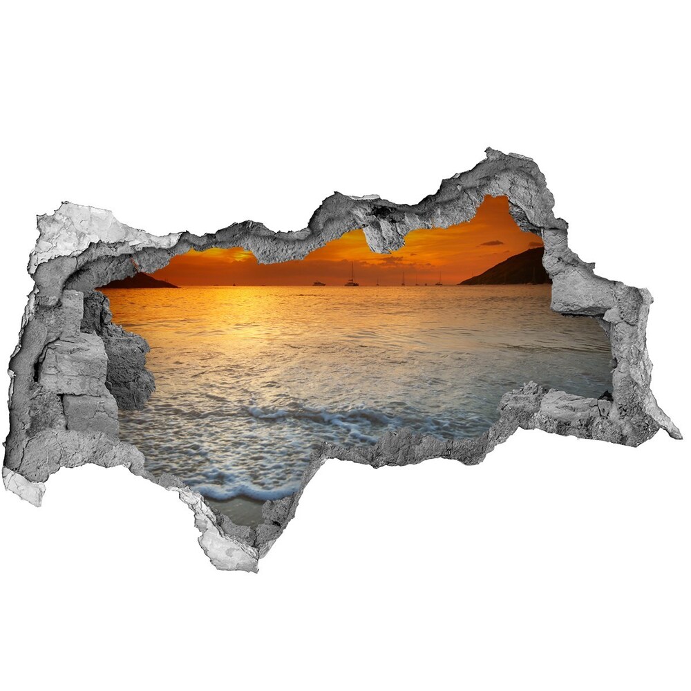 Diera 3D fototapeta nálepka Sunset sea