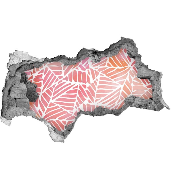 Samolepiaca diera na stenu Vzor tropických listov