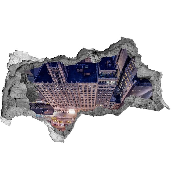 Samolepiaca nálepka na stenu Pohľad z výšky na mesto v noci