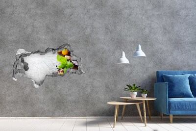 Nálepka 3D diera samolepiaca Inšpirácie do kuchyne spoza steny