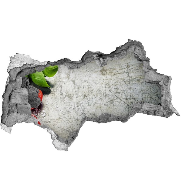 Fotoobraz diera na stenu Zrúcaný múr s výhľadom na oblohu