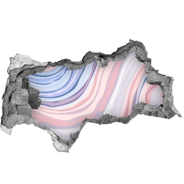 Fototapeta diera na stenu Farebná diera v stene