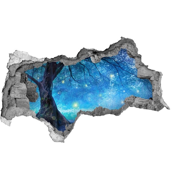 Fototapeta diera na stenu Čarovný les v mesačnom svite