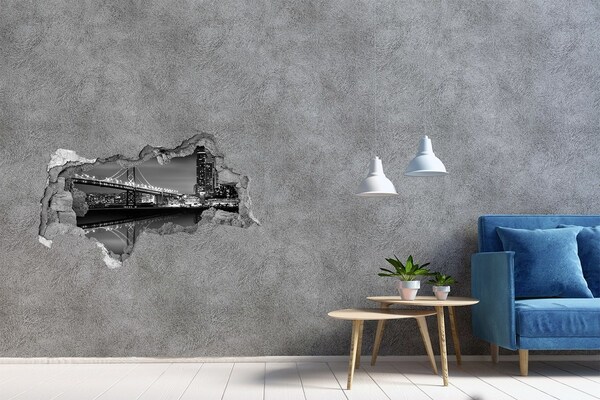 Samolepiaca diera na stenu Most Golden Gate v noci