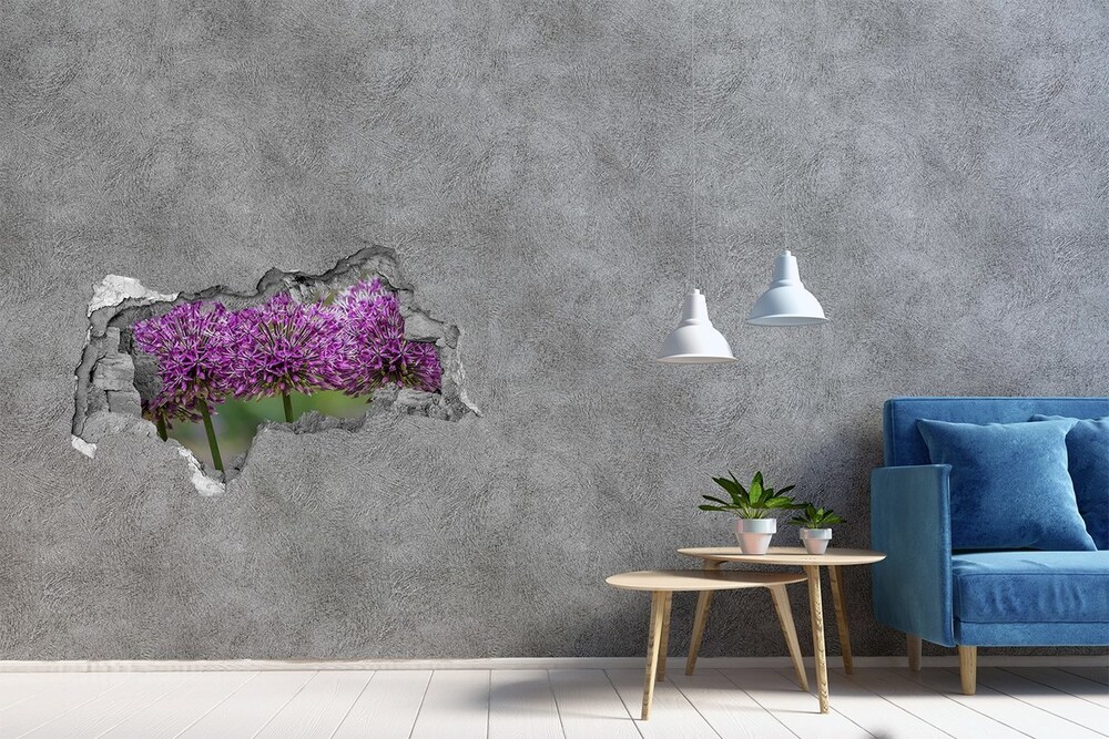 Samolepiaca diera na stenu Cesnak kvet