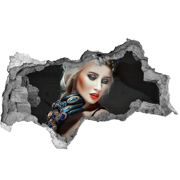 Nálepka 3D diera na stenu Princezná v ruinách