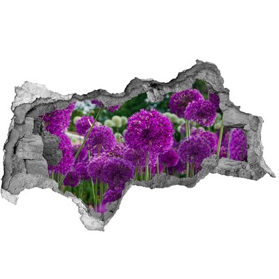 Nálepka 3D diera samolepiaca Kvety cesnak