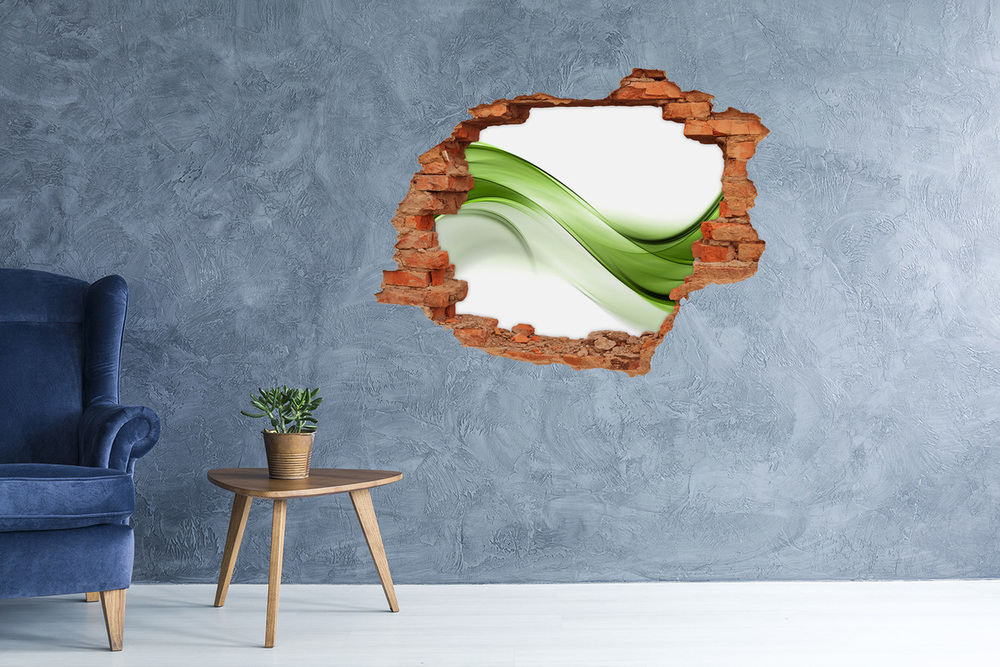 Foto fotografie diera na stenu Zelená vlna
