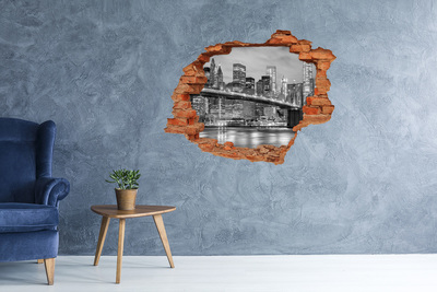 Fototapeta diera na stenu Brooklynský most v New Yorku