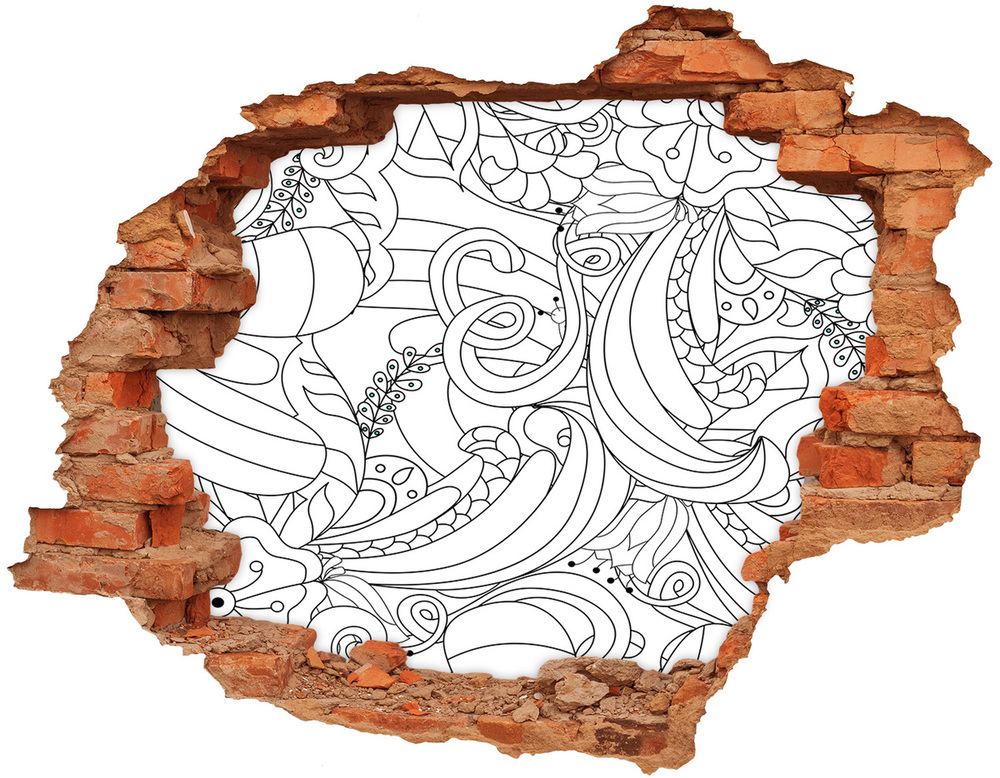 Fotoobraz diera na stenu nálepka Ozdoby