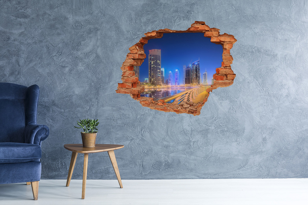 Diera 3D v stene na stenu Dubaj