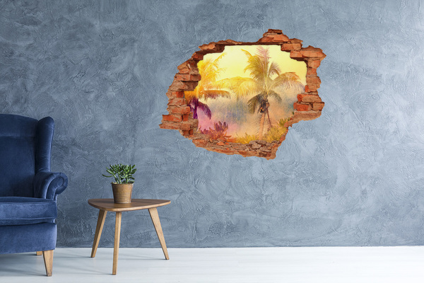 23D diera na stenu Tropická oáza za múrom