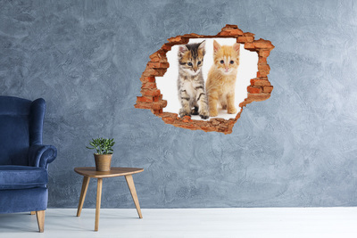 Diera 3D foto tapeta nálepka Hnedé a zázvor cat