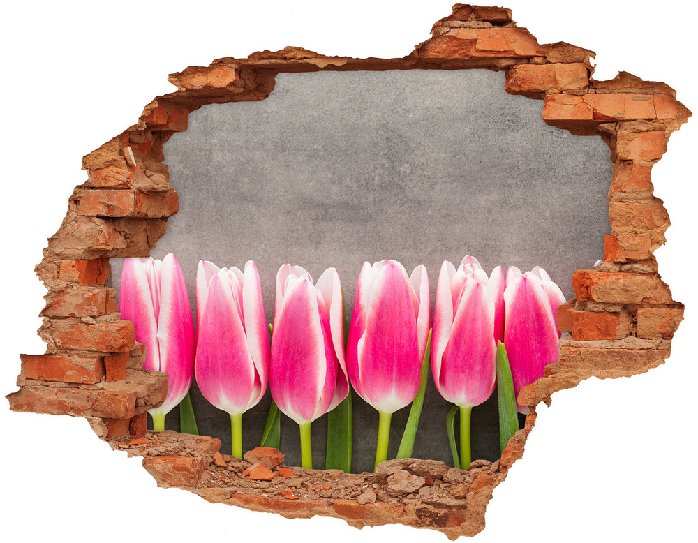 Samolepiaca nálepka Ružové tulipány