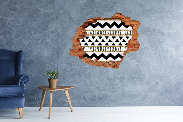 Diera 3D foto tapeta nálepka Štylizovaný otvor v stene