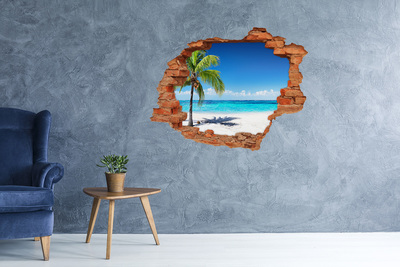 Samolepiaca diera na stenu Tropické pláže