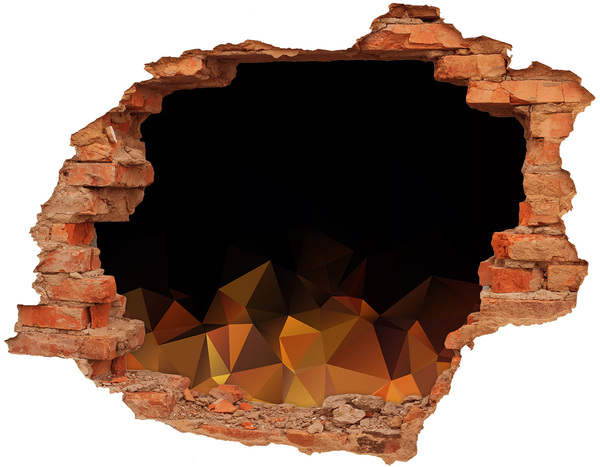 Fototapeta diera na stenu 3D Vnútro sopky