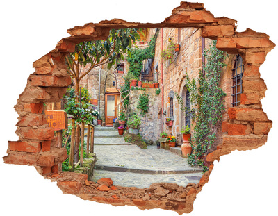 Fototapeta diera na stenu 3D Talianskej ulice
