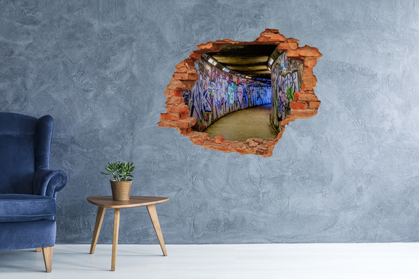 Samolepiaca nálepka fototapeta Graffiti v mestskom tuneli