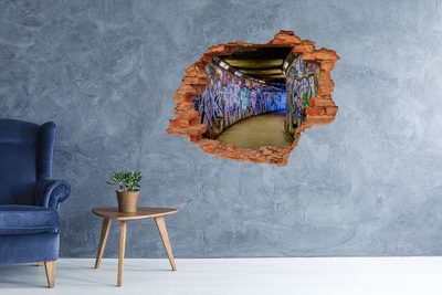 Samolepiaca nálepka fototapeta Graffiti v mestskom tuneli