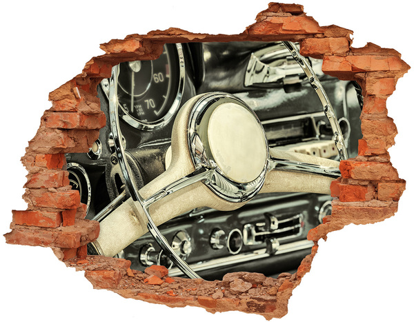 Samolepiaca diera na stenu Štýlový kokpit klasického auta