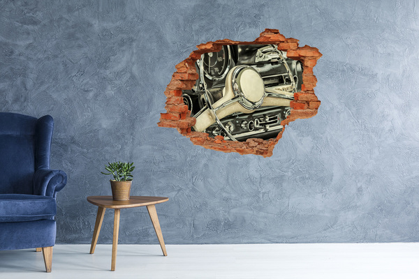 Samolepiaca diera na stenu Štýlový kokpit klasického auta