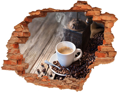 Foto fotografie diera na stenu Ranná káva