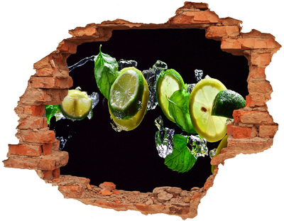 Samolepiaca diera na stenu Vápno a citrónom
