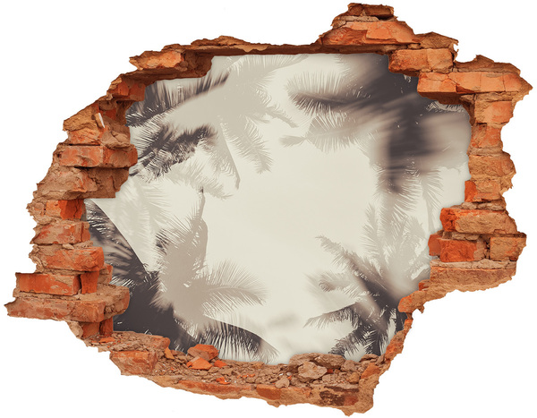 Samolepiaca nálepka Tropická oáza za múrom