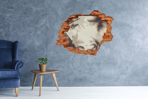 Samolepiaca nálepka Tropická oáza za múrom