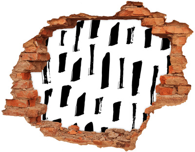 Diera 3D fototapeta nálepka Zrúcaný múr s výhľadom na mesto