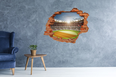 Fotoobraz diera na stenu Štadión v akcii