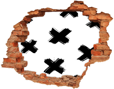 Fototapeta diera na stenu Štýlová diera v stene