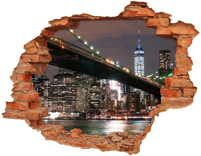 Diera 3D fototapeta Brooklynský most v noci