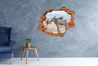 Foto fotografie diera na stenu Zebry v horách