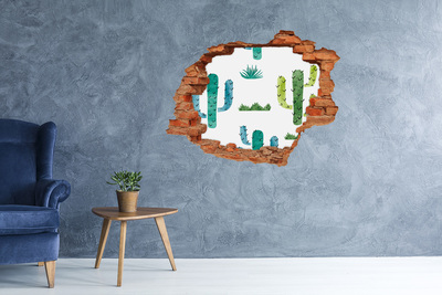 Diera 3D fototapeta na stenu Kaktusy