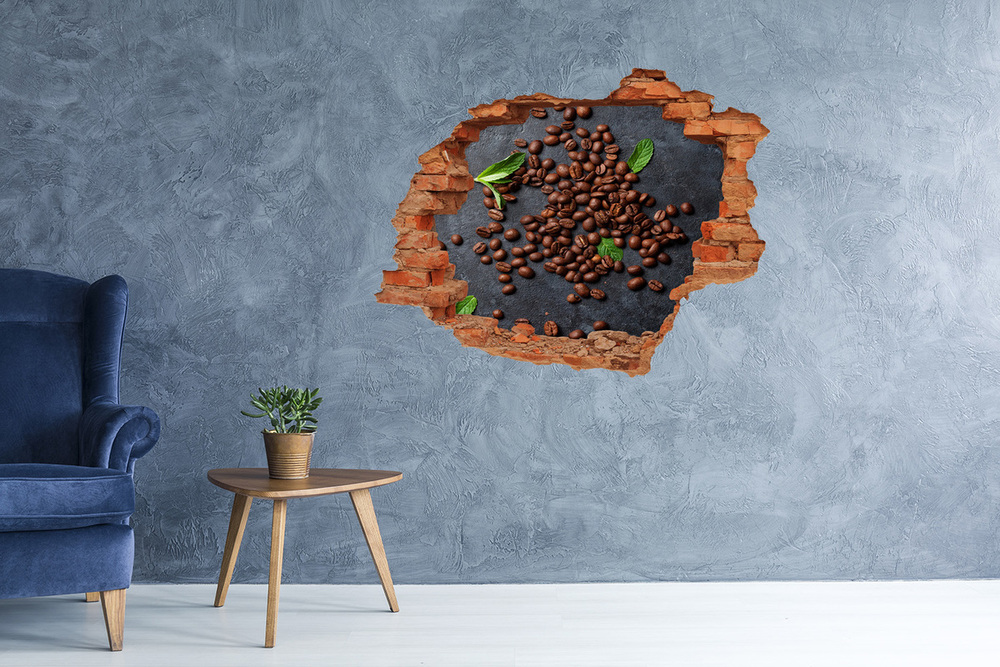 Samolepiaca diera na stenu Kávové zrná