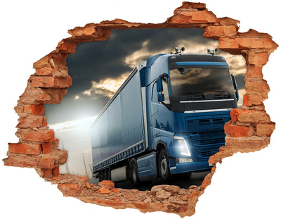 Samolepiaca diera nálepka betón Kamión na ceste