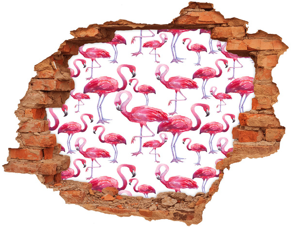 Diera 3D fototapeta na stenu Flamingos